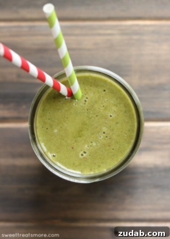 Island Berry Bliss 4 strawberry banana green sunrise smoothie sweettreatsmore.com