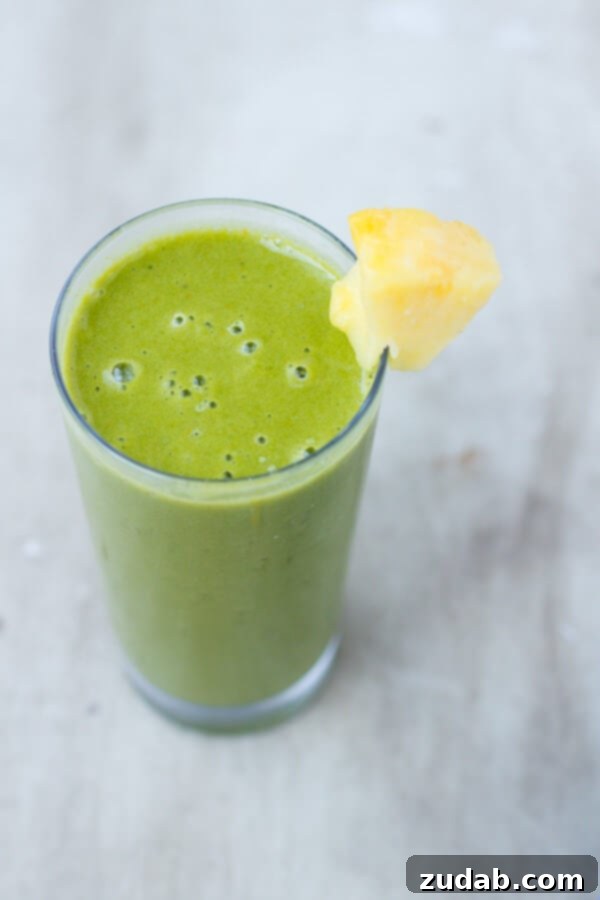 Green Peach Berry Protein Chia Bowl 7 Immune-boosting Cold Buster Green Smoothie - your shield against seasonal ailments.