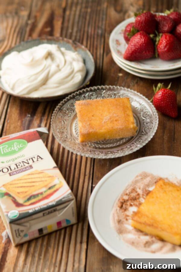 Homemade Italian Strawberry Shortcake with unique polenta base Homemade Italian Strawberry Shortcake with unique polenta base
