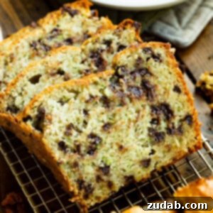 Decadent Chocolate Chip Zucchini Banana Bread 9 Chocolate Chip Banana Zucchini Bread
