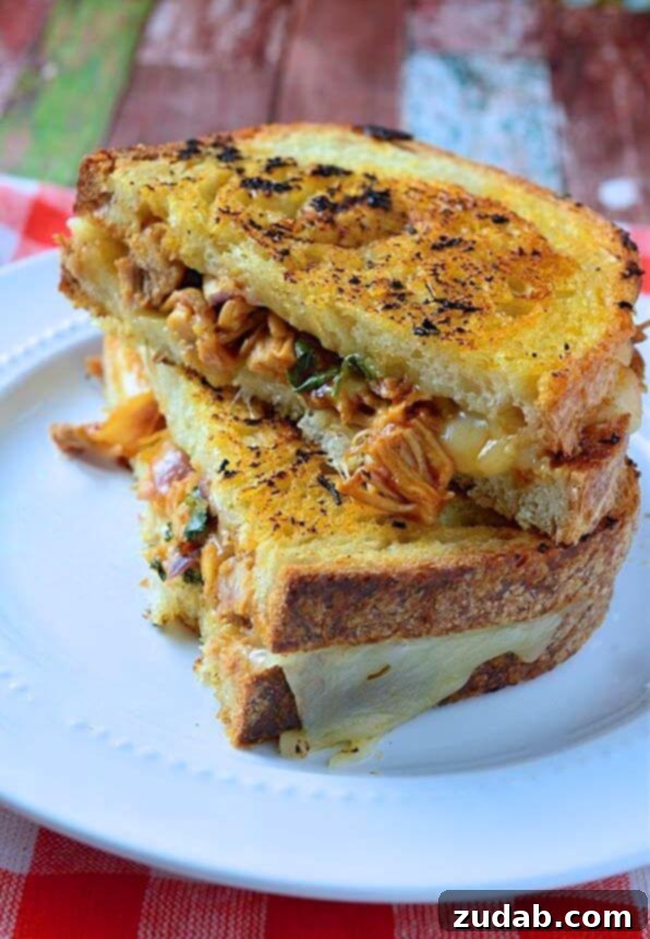 Artisan Sea Salt Crisps 4 BBQ Chicken Grilled Cheese Sandwich