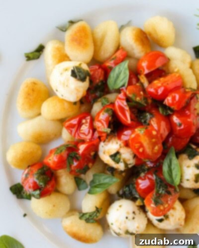 Sunny Pesto Chicken Pasta with Artichokes 3 Easy Caramelized Gnocchi with Cherry Tomatoes and Mozzarella from The Food Charlatan