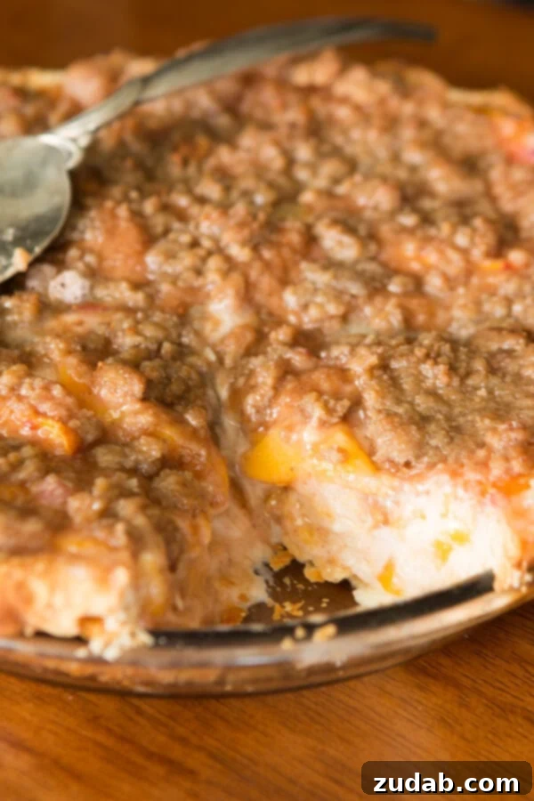 Easy Homemade Peach Pie Discover the secret to a perfect peach pie with sour cream. This easy-to-follow recipe guarantees a rich flavor and tender fruit filling.