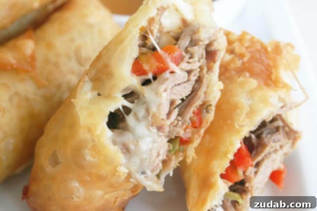Philly Cheesesteak Egg Rolls, a creative and savory twist on a classic American favorite.