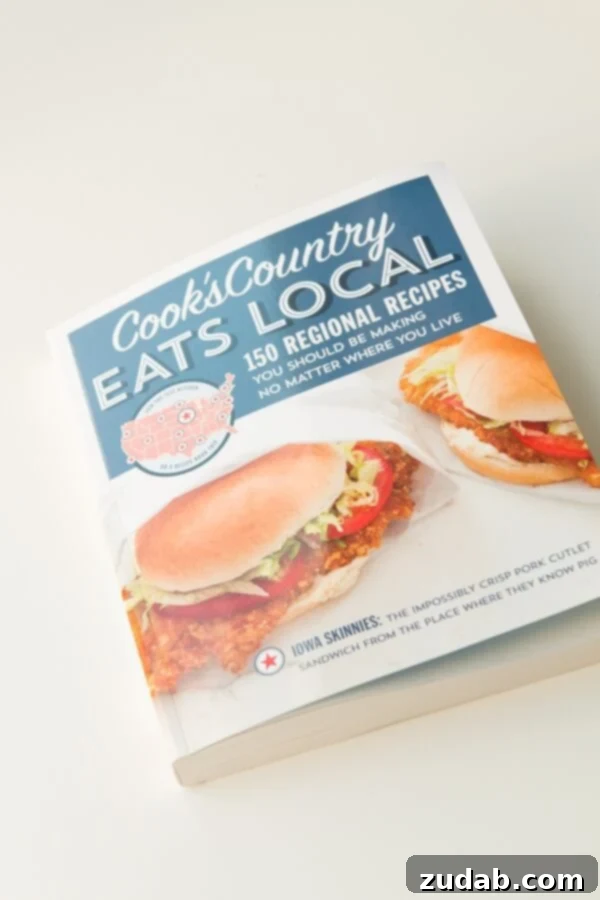 The Cook's Country Eats Regional Cookbook, an essential guide to exploring American cuisine from home.