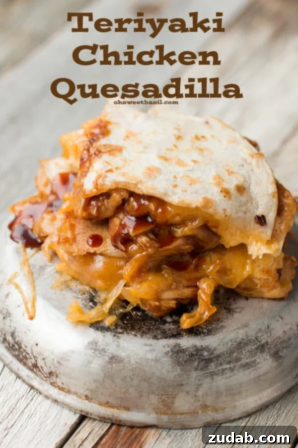 Sweet and Sour Flame-Kissed Chicken 6 teriyaki chicken in a quesadilla,,, heck yes and it's delicious! ohsweetbasil.com