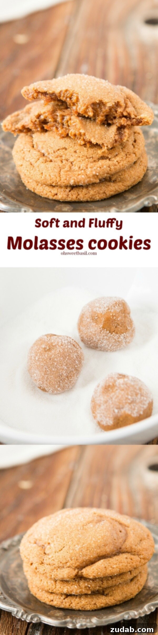 Chewy Spiced Molasses Delights 2 The #1 recipe for soft and fluffy molasses cookies, a guaranteed favorite for holidays and everyday treats.
