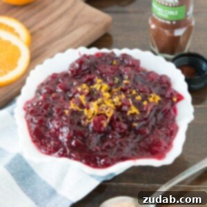 orange spiced cranberry sauce that's the best cranberry sauce ever and it only takes 15 minutes! ohsweetbasil.com