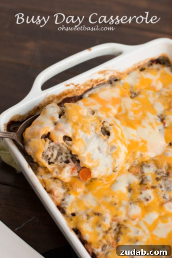 Quick and Easy Cheesy Ground Beef and Rice Casserole Hearty Cheesy Ground Beef and Rice Casserole