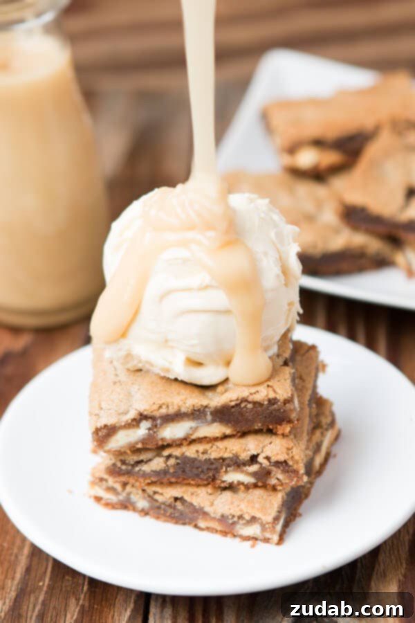 White Chocolate Blackberry Cranberry Dream Bars 6 Maple Pecan Blondies with luscious White Chocolate Butter Sauce