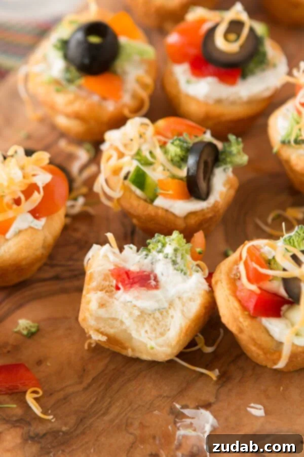 Fresh and Creamy Veggie Pizza Tarts Homemade Veggie Pizza Tarts: A Fresh and Creamy Appetizer with Customizable Toppings