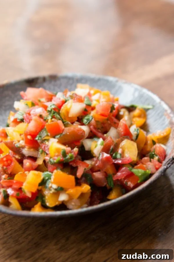 Homemade Fresh Salsa: Paleo, Whole30, Gluten-Free, Dairy-Free Delicious and easy fresh homemade salsa, perfect for any occasion. Mexican, cilantro, paleo, whole 30, gluten-free, dairy-free