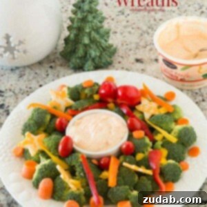 The holidays are full of sweets and treats, but we are making the healthy stuff much more fun with holiday party veggie wreaths and dip!