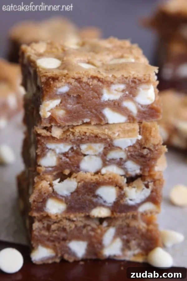 Homemade Cookie Butter Bars Recipe Close-up of freshly baked Cookie Butter Bars, rich and chewy