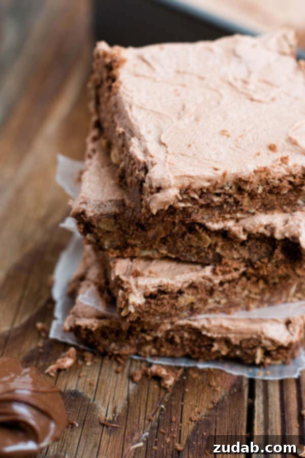Candy Cane Crunch Brownies 5 Rich Nutella Bars with a smooth chocolate hazelnut swirl