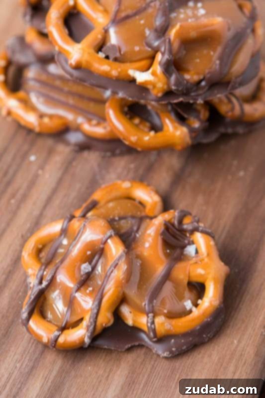 Caramelized Macadamia Delights 4 Salted Caramel Pretzel Bites are the most addicting thing ever but it's worth it! ohsweetbasil.com