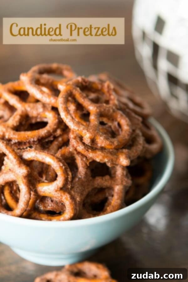 Homemade Candied Pretzels Recipe Deliciously sweet and crunchy candied pretzels, a perfect homemade snack.