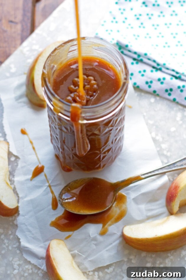 Homemade Apple Cider Caramel Sauce