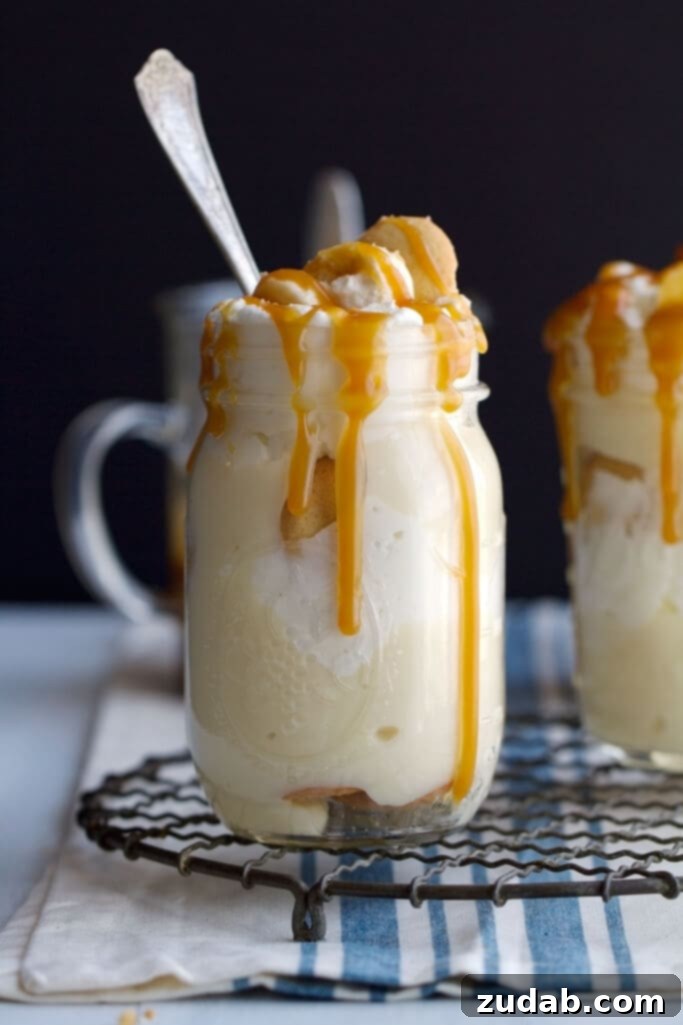 Banana Pudding with Salted Caramel Sauce