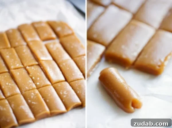 Sea Salt Caramel Chews, an easy microwave dessert for gifting
