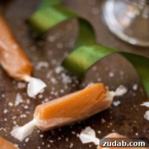 6 Minutes Microwave Salted Caramels ohsweetbasil.com