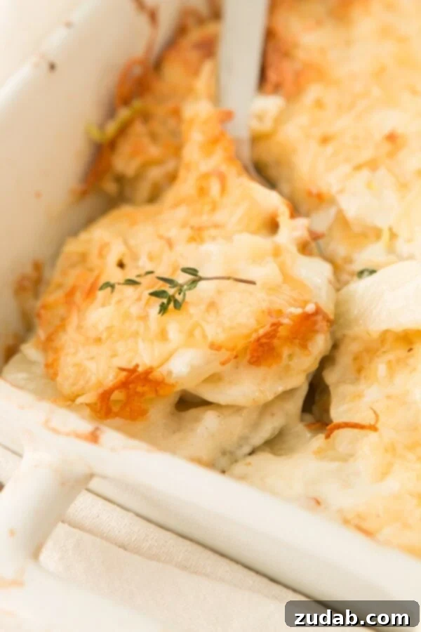 Do not even try to tell me you don't like potatoes especially when they are cheesy like these smoked gruyere scalloped potatoes with leeks! Do not even try to tell me you don't like potatoes especially when they are cheesy like these smoked gruyere scalloped potatoes with leeks!