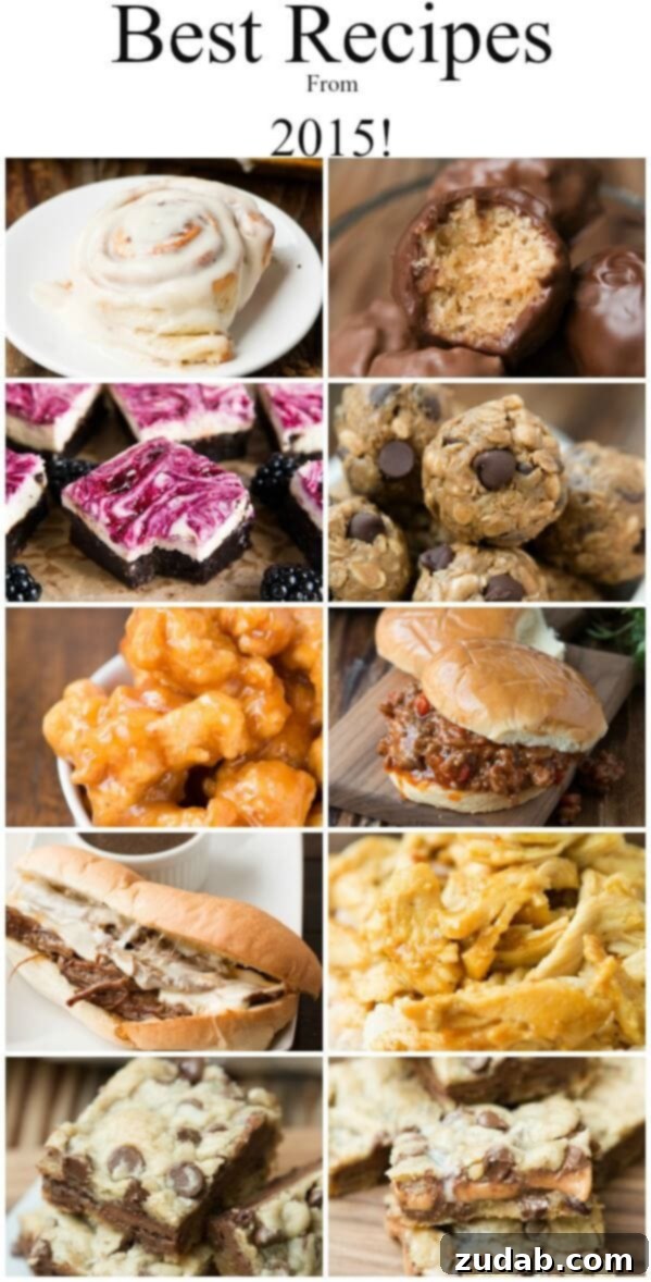 Best Recipes of 2015: A Culinary Retrospective Discover the most loved recipes of 2015, featuring everything from ultimate cinnamon rolls to savory main dishes and delightful desserts. Your next favorite recipe awaits!