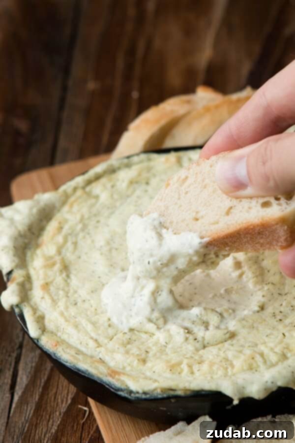 Heirloom Basil Delights 12 Our favorite Creamy Artichoke Dip, rich and savory, perfect for sharing at any gathering or party.