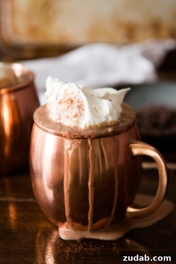 Hands down the creamiest dreamy homemade hot chocolate! No more taking a couple of sips and throwing the rest away, you'll gulp down every bit of this one! Hands down the creamiest dreamy homemade hot chocolate! No more taking a couple of sips and throwing the rest away, you'll gulp down every bit of this one!