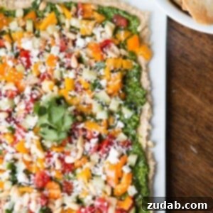 8 layer hummus dip with cilantro pesto ohsweetbasil.com
