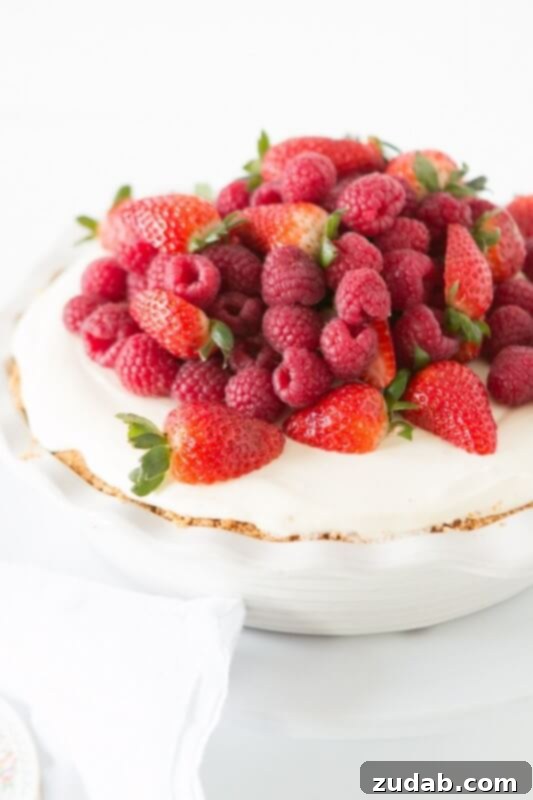 No-Bake Chocolate Oreo Bunny Garden Delight 4 Tangy No-Bake Lemon Cream Pie with fresh berries