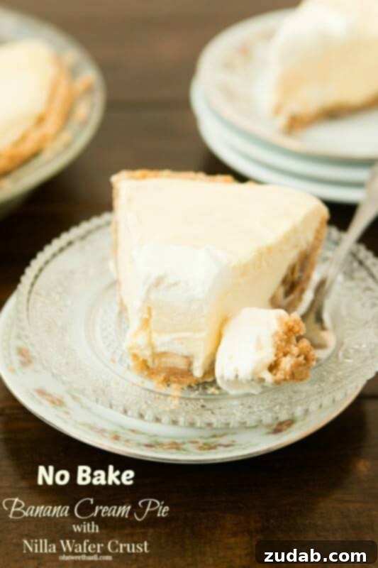 No-Bake Chocolate Oreo Bunny Garden Delight 5 Creamy No-Bake Banana Cream Pie with a Nilla Wafer crust