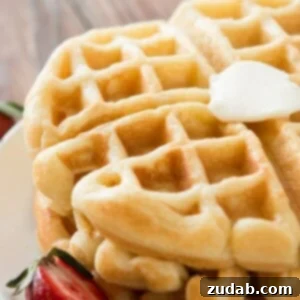 The ultimate buttermilk waffle recipe, golden and crispy perfection.