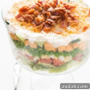 Seven-Layer Pea Salad 2 7 layer pea salad ohsweetbasil.com