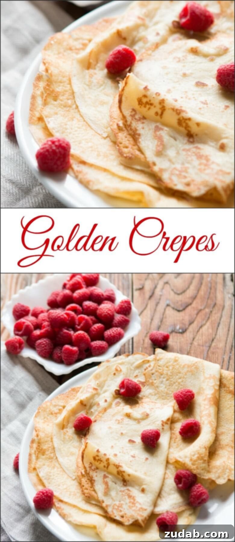 Our family favorite crepe recipe ohsweetbasil.com Golden Crepes Our family favorite crepe recipe ohsweetbasil.com Golden Crepes