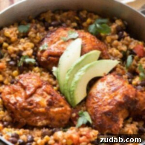 Zesty Fiesta Chicken & Rice 3 One skillet fiesta chicken and rice ohsweetbasil.com
