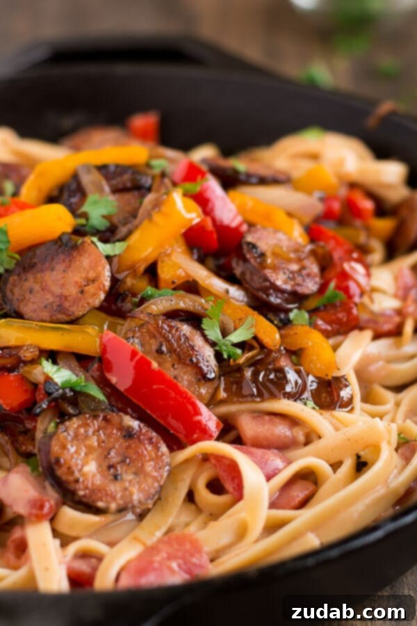 Enjoy the spicy flavors of the south in this Creamy Cajun Pasta with Smoked Sausage. Enjoy the spicy flavors of the south in this Creamy Cajun Pasta with Smoked Sausage.