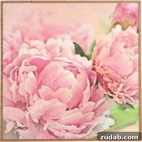 Thoughtful Mother's Day Presents 3 Peonies-by-Lisa-Argyropoulos-Framed-Painting-Print-16917-frwasm