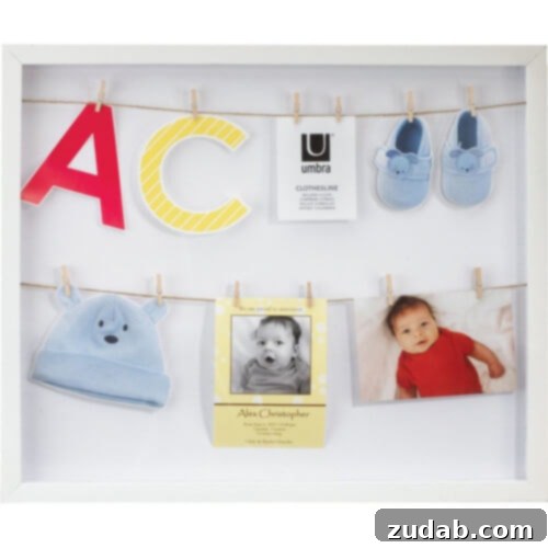 Thoughtful Mother's Day Presents 4 Umbra-Clothesline-Shadowbox-Wall-Frame-310080-660