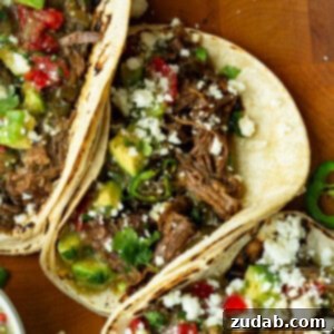 Smoky Poblano Beef Tacos 2 Poblano Braised Beef Tacos