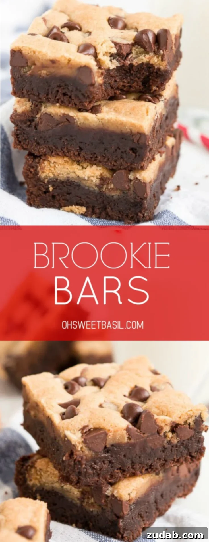 A large stack of delicious fudgy brownies and chocolate chip cookie bars, showcasing the irresistible layers.