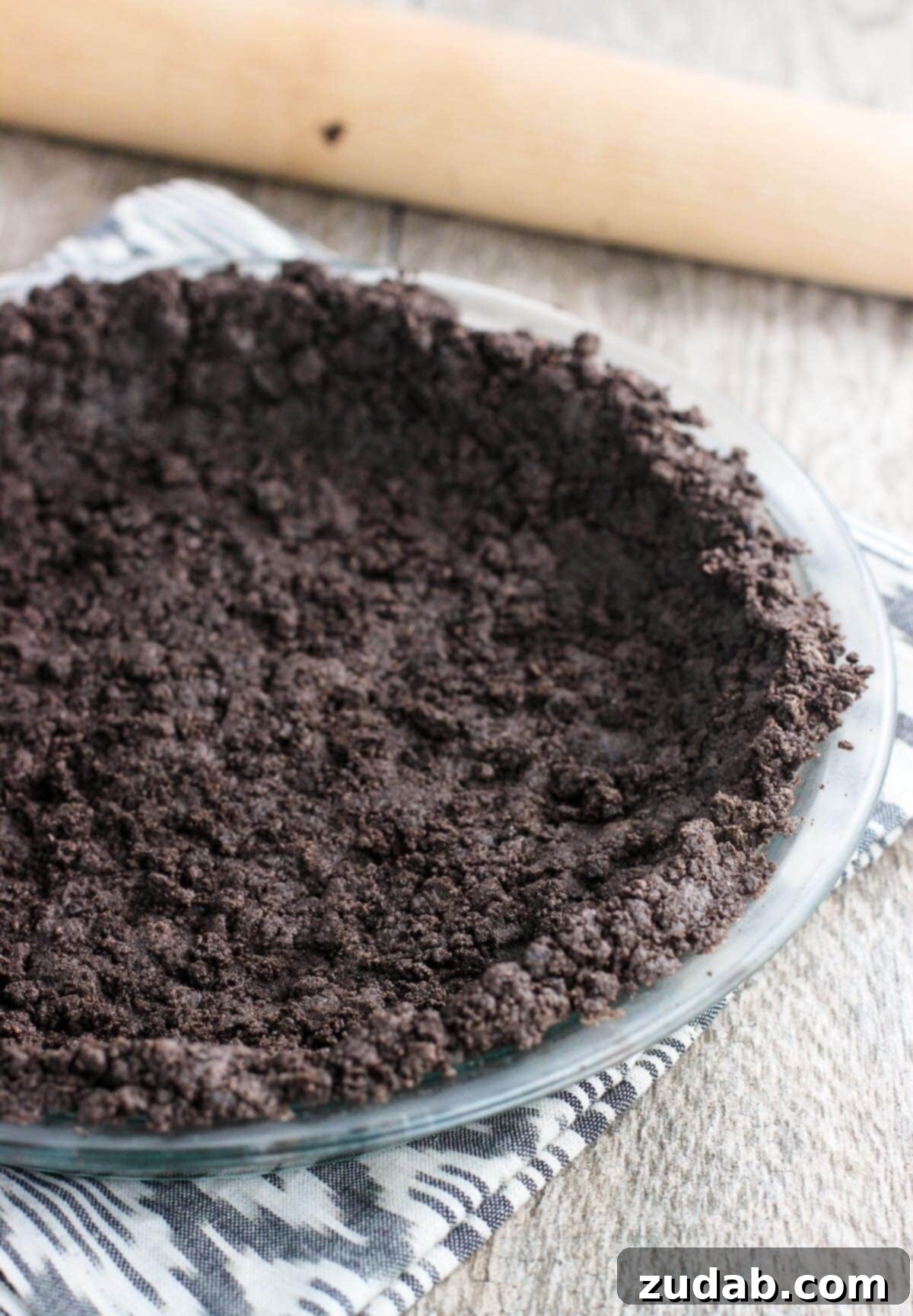 Homemade Oreo Cookie Crust Homemade Oreo cookie crust for an easy ice cream pie