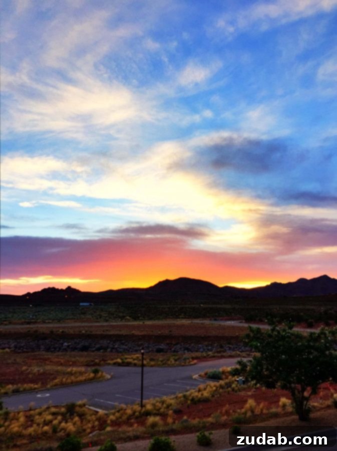Discover the natural beauty of St. George, Utah St. George Utah's stunning red rock landscape and the vast sky over the desert