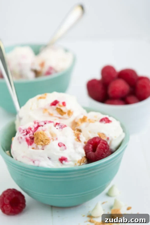 No-Bake Strawberry Bliss 3 White Chocolate Raspberry Cheesecake Ice Cream