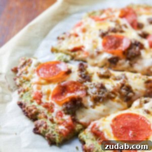 Wholesome Zucchini Pizza Base 2 Delicious and healthy zucchini pizza crust recipe from ohsweetbasil.com