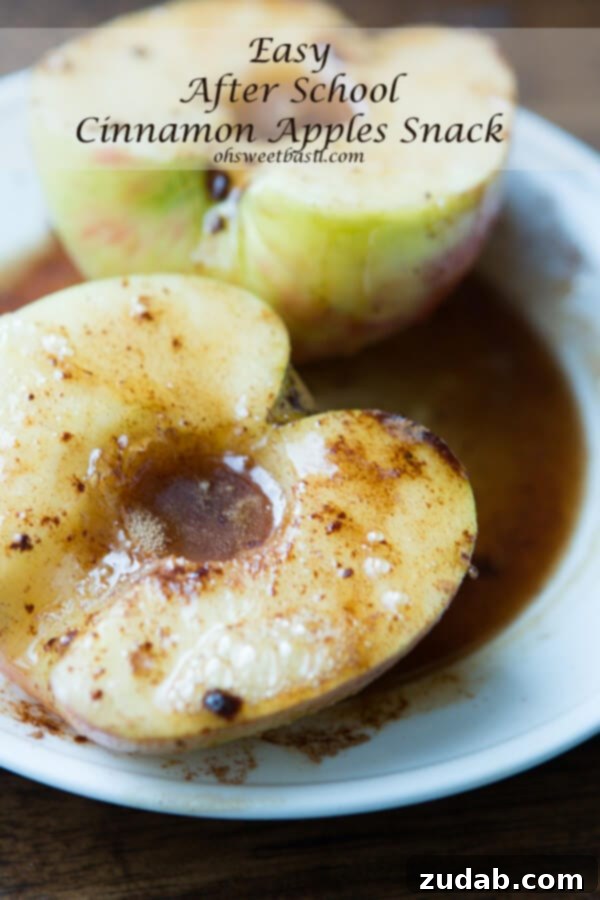 Playful Chocolate Starfish Bites 4 Easy after-school cinnamon apples snack recipe from ohsweetbasil.com.