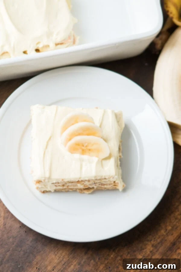 Banana Cream Icebox Cake: A No-Bake Delight Layers of graham crackers, fresh banana slices, and a creamy, dreamy filling make up this irresistible banana cream icebox cake. No baking required for this easy dessert!