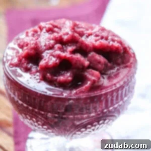 Small image of a blended grape slushy, part of the recipe card, emphasizing its ease of preparation and refreshing qualities.