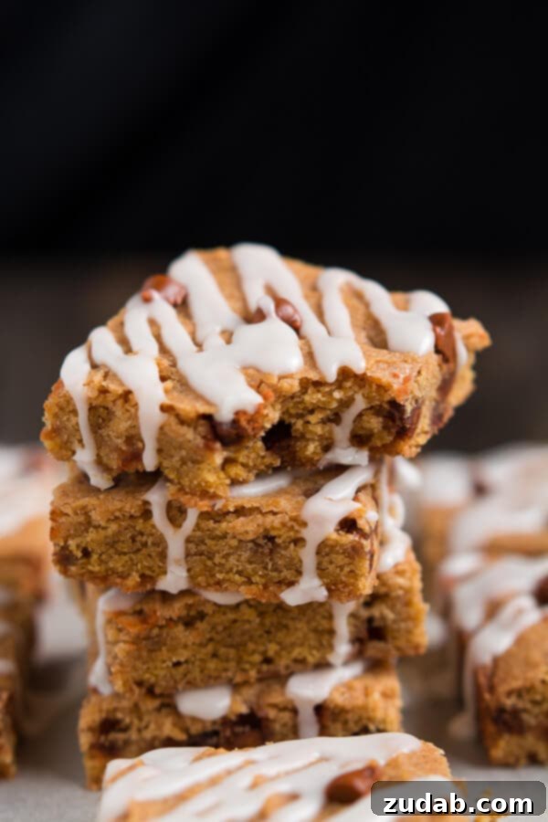 Enjoy fall with all its beautiful leaves, cool crisp air, and yummy treats like these chewy Cinnamon Pumpkin Cookie Bars. Enjoy fall with all its beautiful leaves, cool crisp air, and yummy treats like these chewy Cinnamon Pumpkin Cookie Bars.