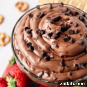 A delicious bowl of Luscious Brownie Batter Dip, perfect for any party.